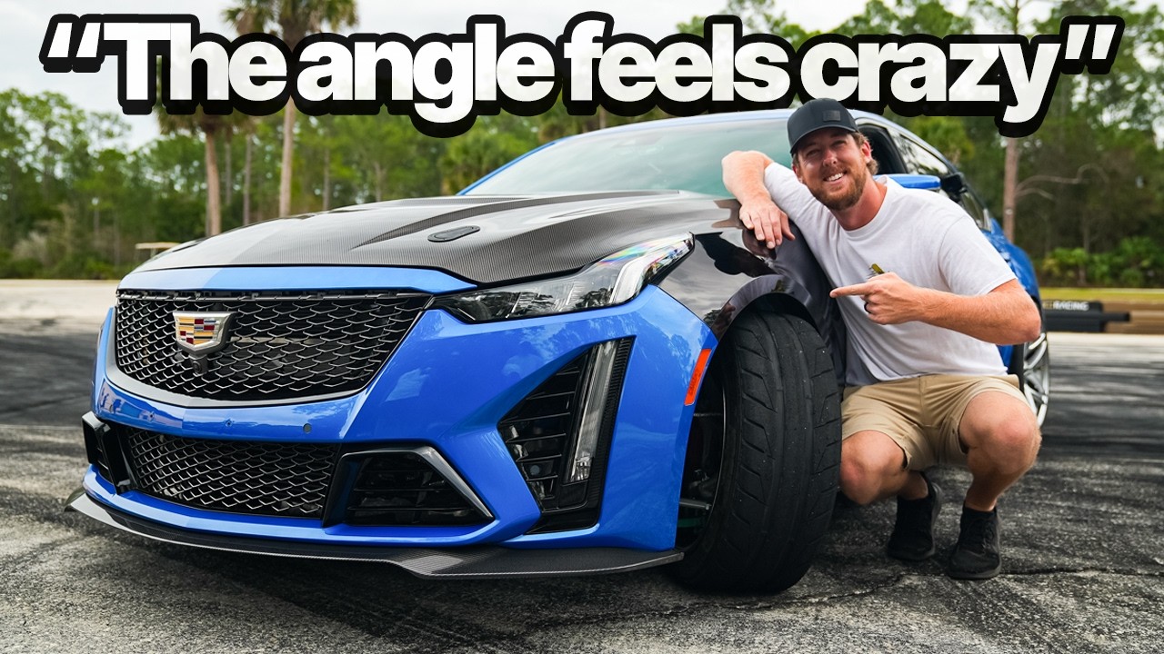 Cleetus drifts with the first ever Blackwing angle kit