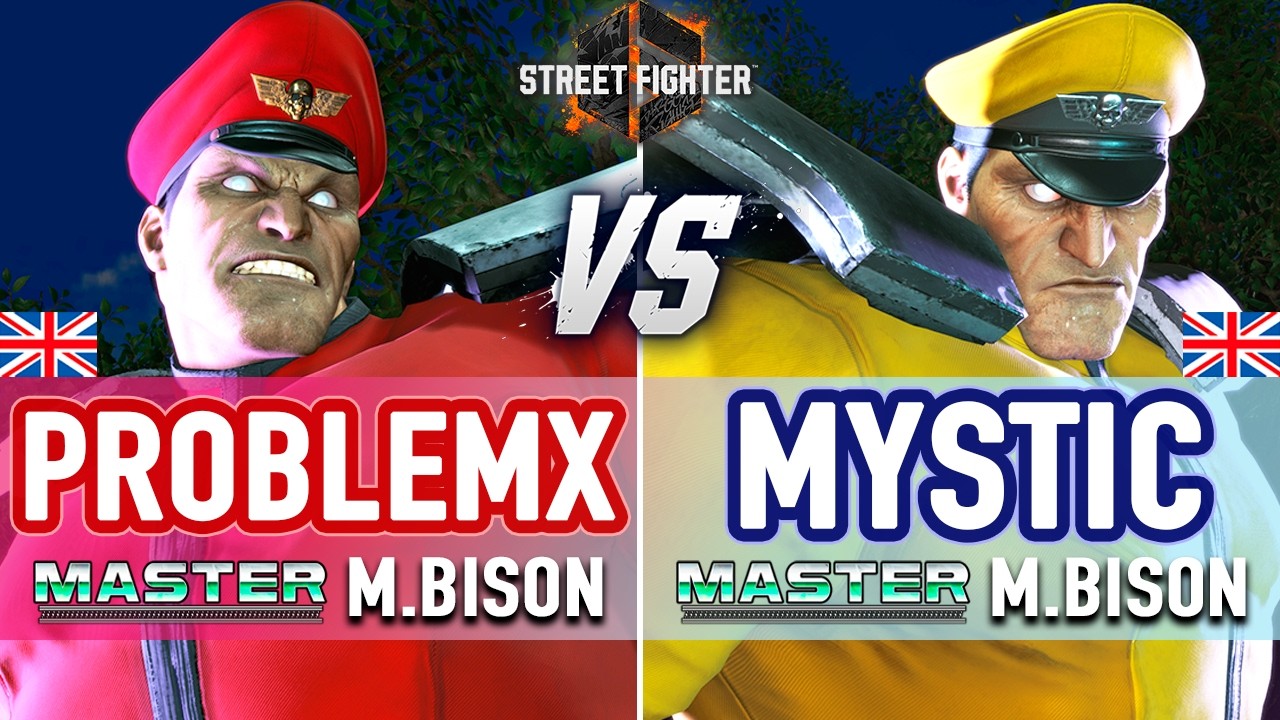 SF6 🔥 ProblemX (M.Bison) vs Mystic (M.Bison) 🔥 SF6 High Level Gameplay