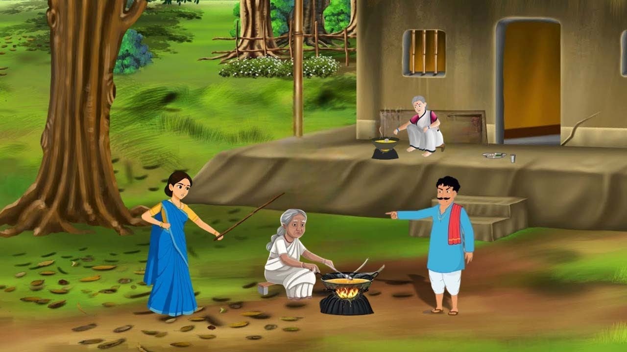 मेहनती बुढ़िया | MEHANATI BUDHIYA | HINDI KAHANIYA | CARTOON STORY | HINDI STORIES