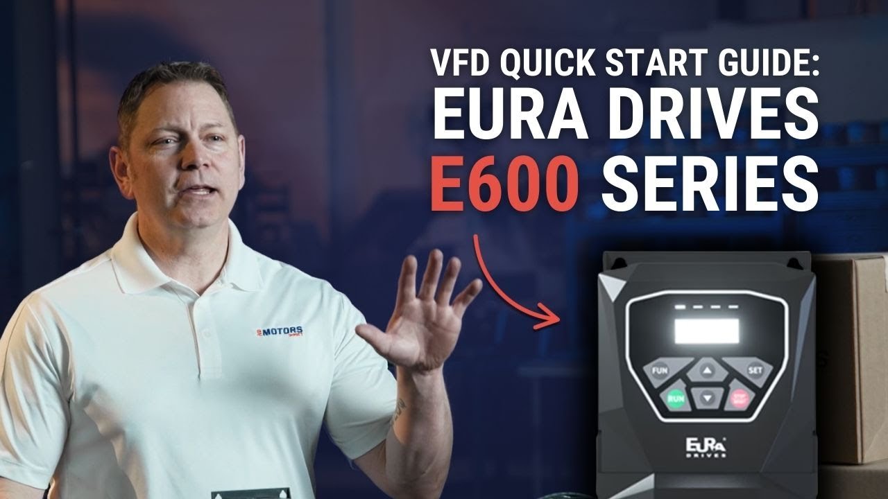 Eura Drive E600 VFD Quick Start Guide | Setup, Parameter Configuration | Sensorless Vector Control