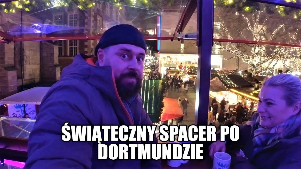 Świąteczny spacer po Dortmundzie . Jarmark Bożonarodzeniowy, Weihnachtsmarkt. Grzane wino z .....