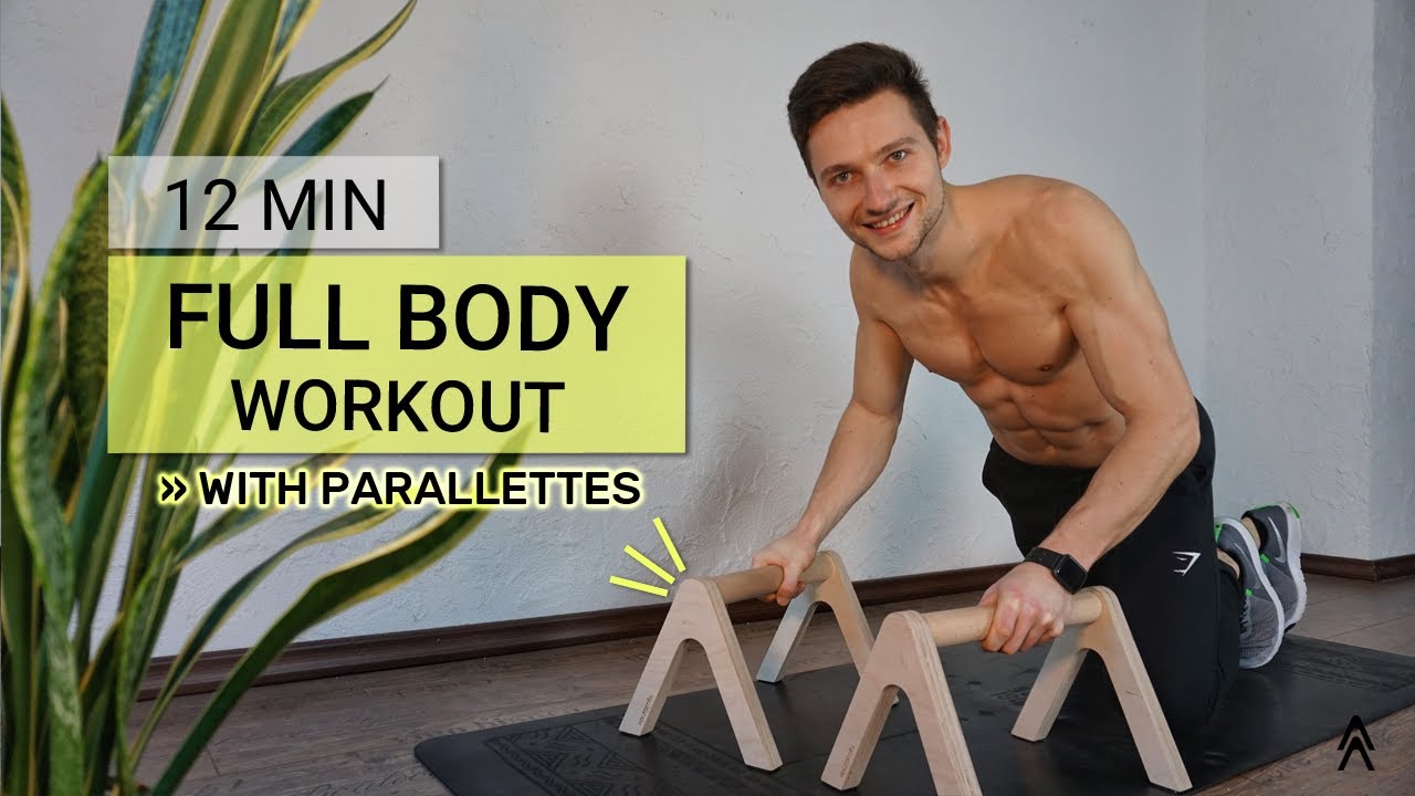 12 MIN FULL BODY WORKOUT | Parallettes / Liegestützgriffe | Home Workout | Kai Brinkmann