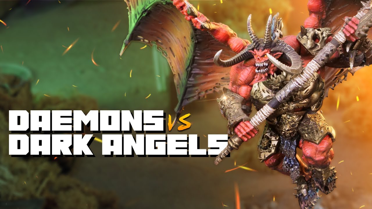 Chaos Daemons vs Dark Angels - Warhammer 40k Battle Report