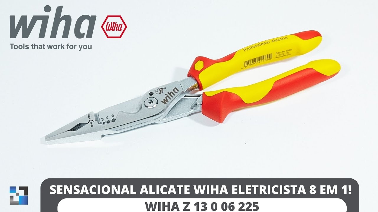 🇻🇳 SENSACIONAL ALICATE WIHA ELETRICISTA MULTIFUNÇÃO 8 EM 1 - Z 13 006 225