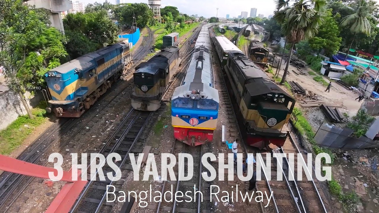 Bangladesh Railway Dhaka Yard Train Shunting. #railway #train 