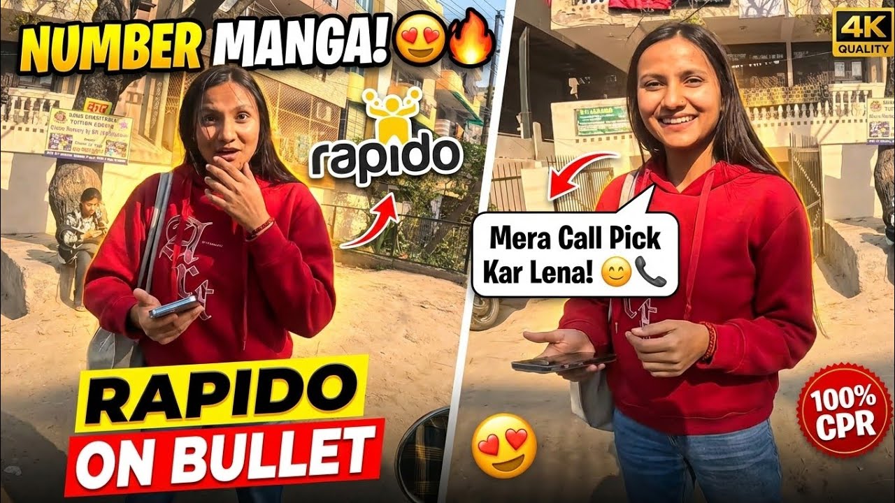 Rapido Girl Got Impressed on My Bullet 😱 Real Reaction | Rahul Jha Motovlog #rapido #motovlog 