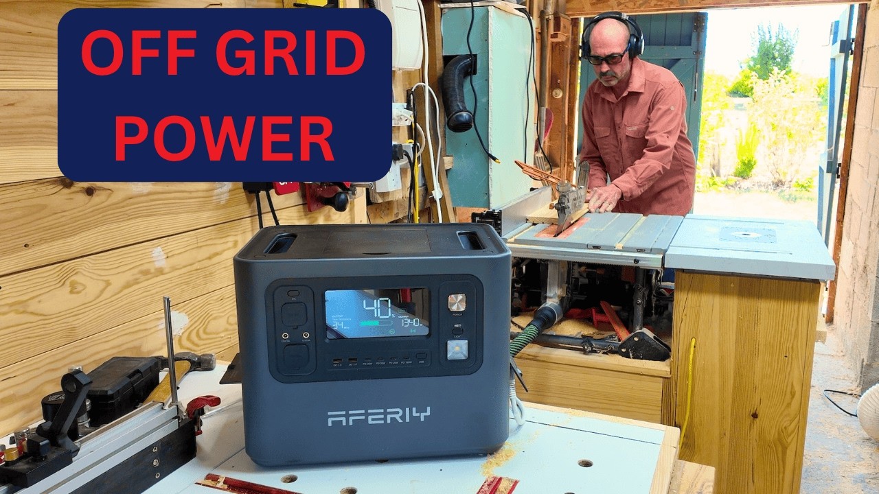 Powering the Off Grid Workshop with AFERIY P210 Solar Station