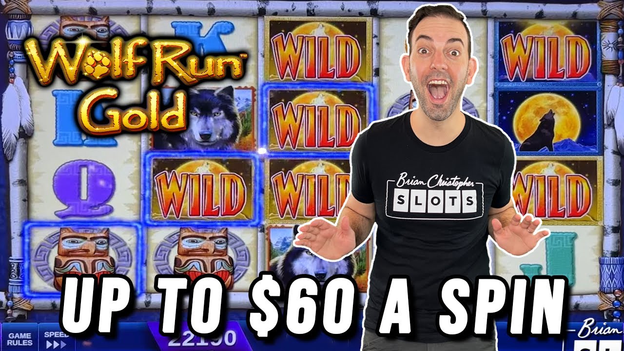 ➤ $60 Bet JACKPOT on HIGH LIMIT 🐺 Wolf Run Gold