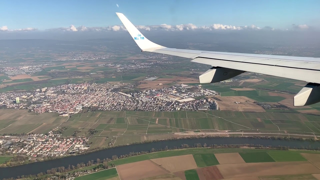 KLM Cityhopper Embraer 190 | Approach and Landing at Frankfurt am Main Airport (FRA)