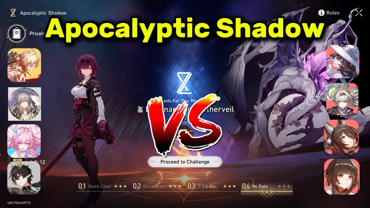 HSR Apocalyptic Shadow Team Mydei VS Team The Dahlia F2P Account #hsr