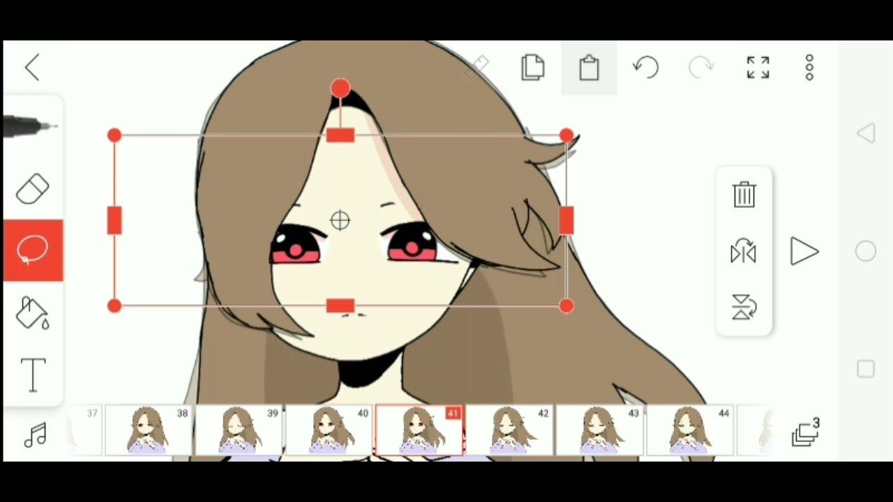How I Animate On FlipaClip (Part 1) -- HAIR FLOWING METHOD