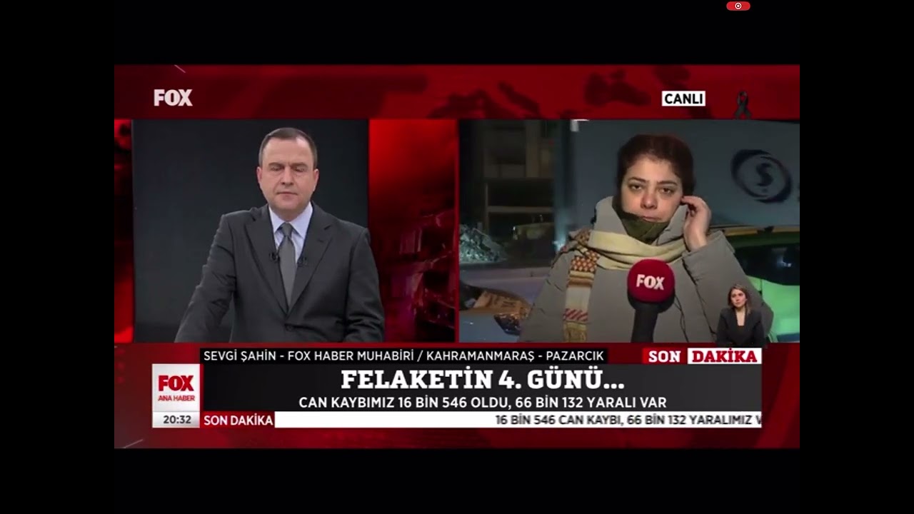 Büyük Nacar Köyü Pazarcik Deprem Fox Haber 09.02.2023