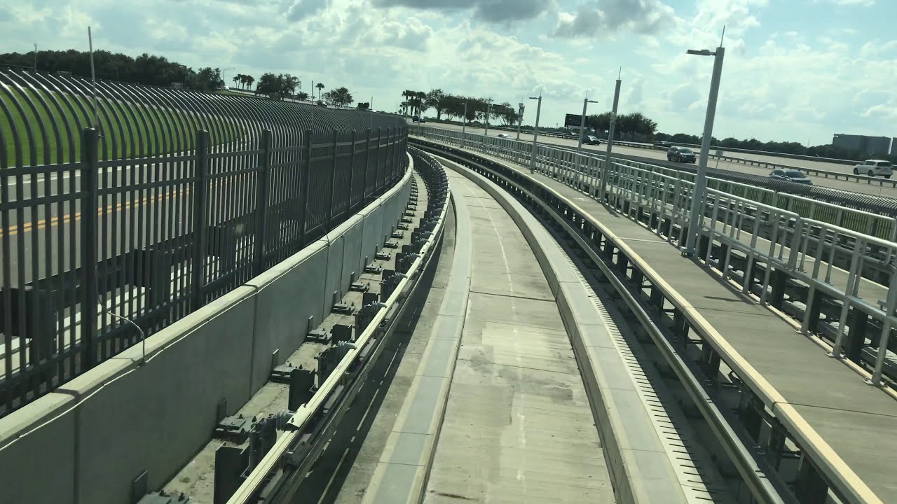 4K TAMPA INTL AIRPORT Sky Connect Rear POV Car rentals to Terminal
