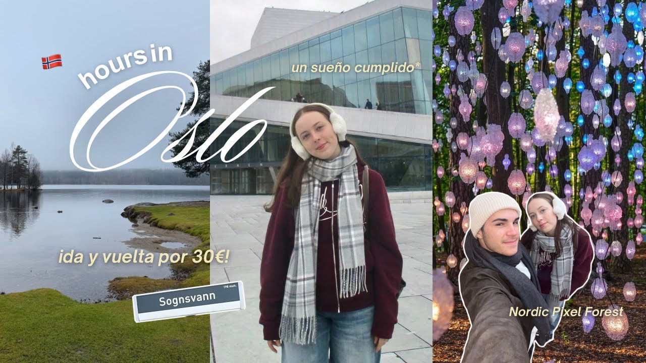 recorriendo OSLO EN 7H 🇳🇴 ida y vuelta el mismo día a la ciudad de mis sueños 🌟