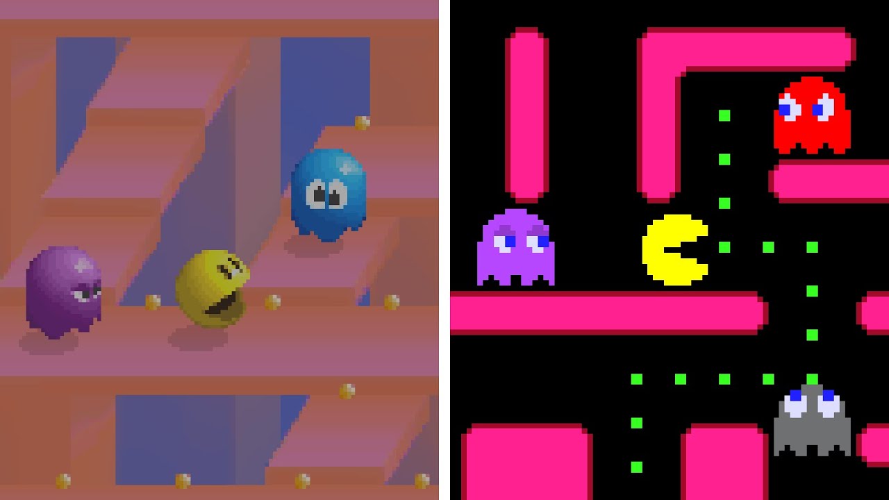 What if Pac-Mania looked like the original classics? | Pac-Man Scratched