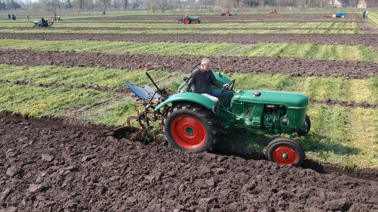 Ploughing with Deutz