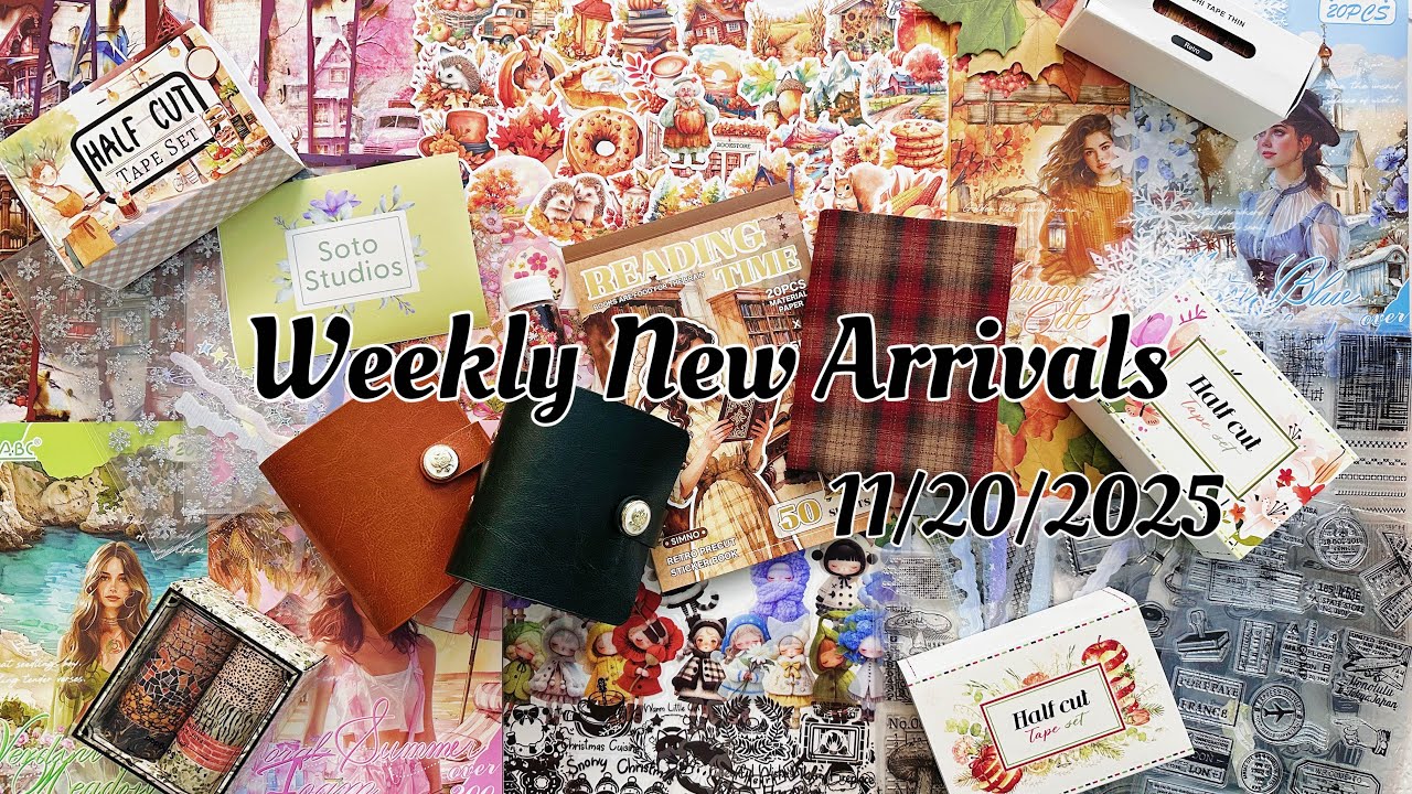 Weekly New Arrivals at Soto-Studios.com | Collage Paper, Sticker, PET Tape| Scrapbook Craft Supplies