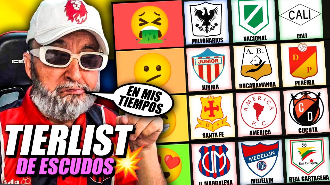 🔥TIERLIST DE LOS ESCUDOS ANTIGUOS DEL FÚTBOL COLOMBIANO🇨🇴😲| CAMILO MD
