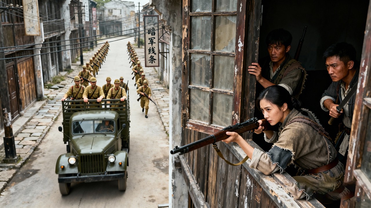 [中國抗戰劇] 🌸日軍車隊進城，當街遭伏擊，三個山賊打翻整支隊伍🌸Full Movie Version #抗戰劇 #抗日神劇 #抗日戰爭 #血戰到底 #電視劇剪輯
