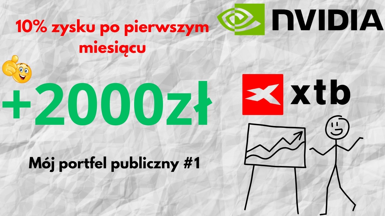 10% zysku po pierwszym miesiącu. Mój portfel publiczny #1