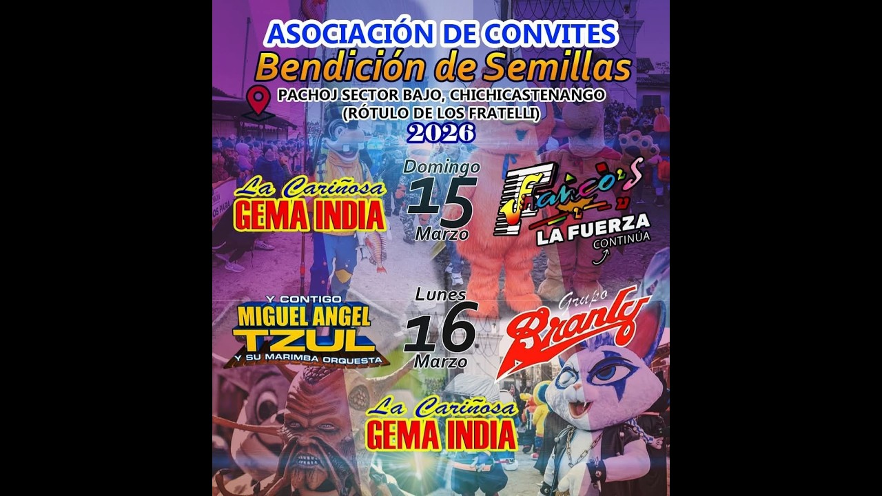 EN VIVO DESDE PACHOJ, SECTOR BAJO, EN ESCENARIO GRUPO BRANLY ALTERNANANDO CON MIGUEL ANGEL TZUL