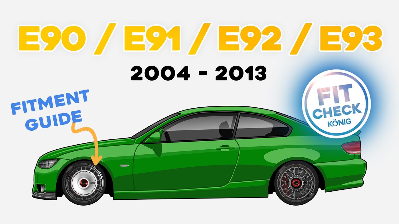 What wheels fit the E90 generation 3-series and M3 | Fit Check