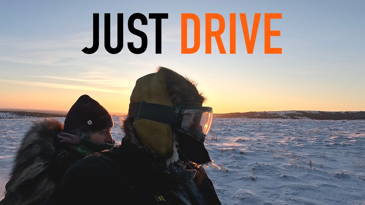 10 Minute Relaxing Snowmobile Ride | Alaska Winter Wilderness