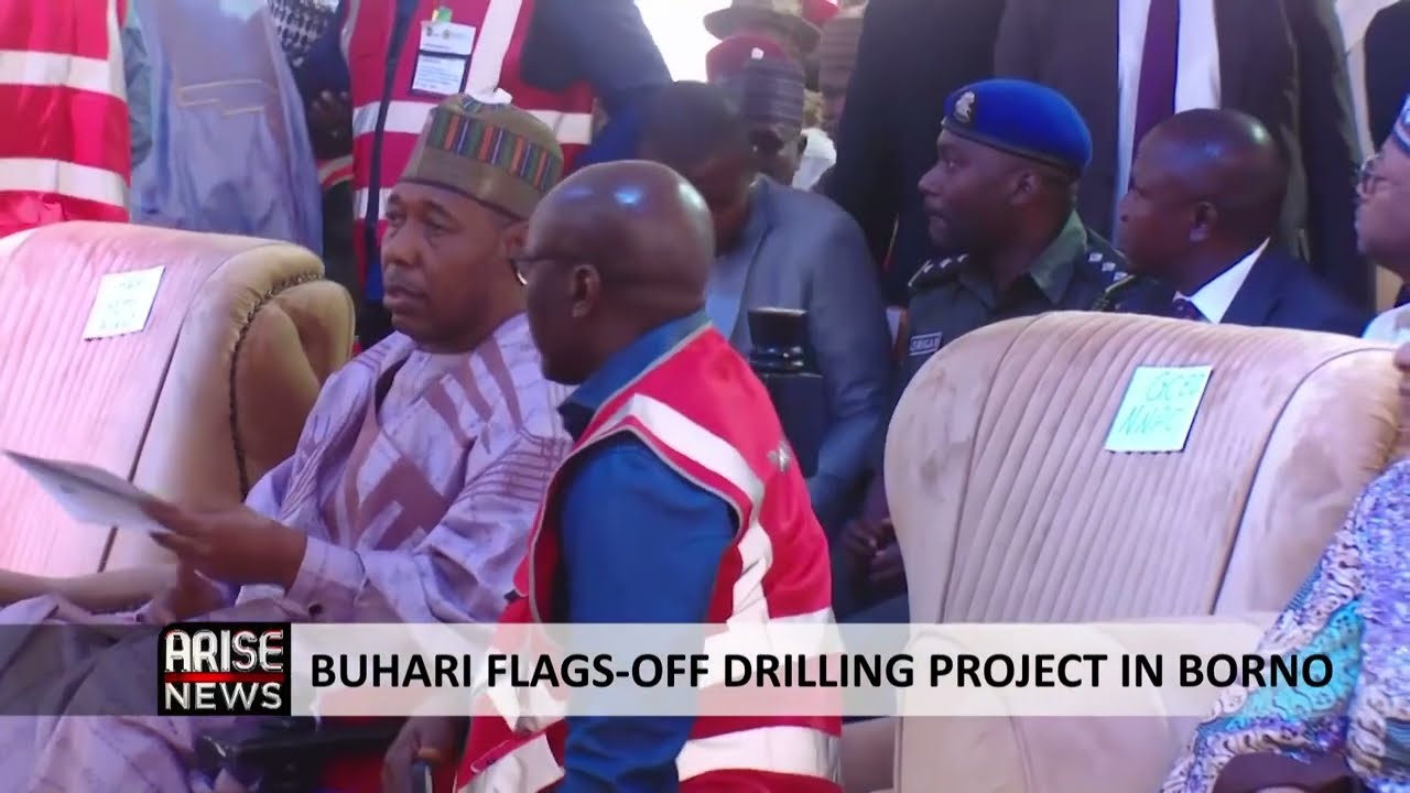 BUHARI FLAGS-OFF DRILLING PROJECT IN BORNO