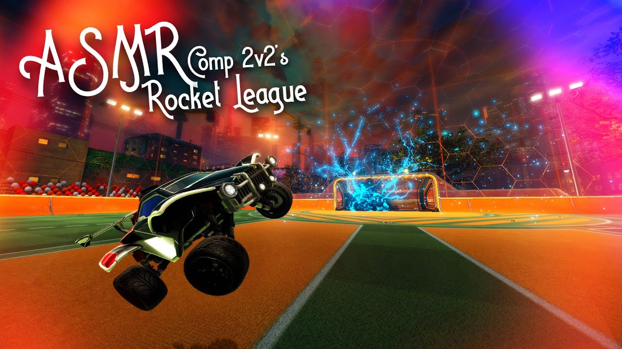 ASMR Rocket League ~ Competitive 2v2s Solo Queue!😴(Gum Chewing & Controller Sounds)