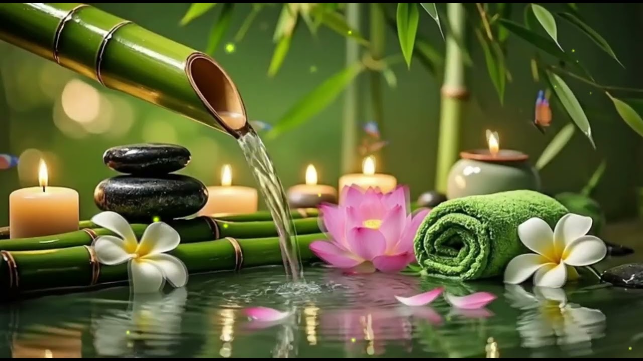 Relaxing Music Relieves Stress, Anxiety and Depression - Soothing Piano and Water Sound,