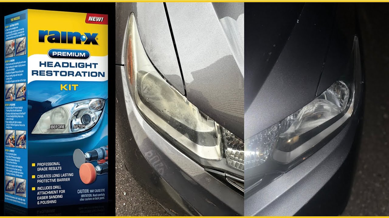 How to Restore Headlights PERMANENTLY Using Rain-X Headlight Restoration Kit