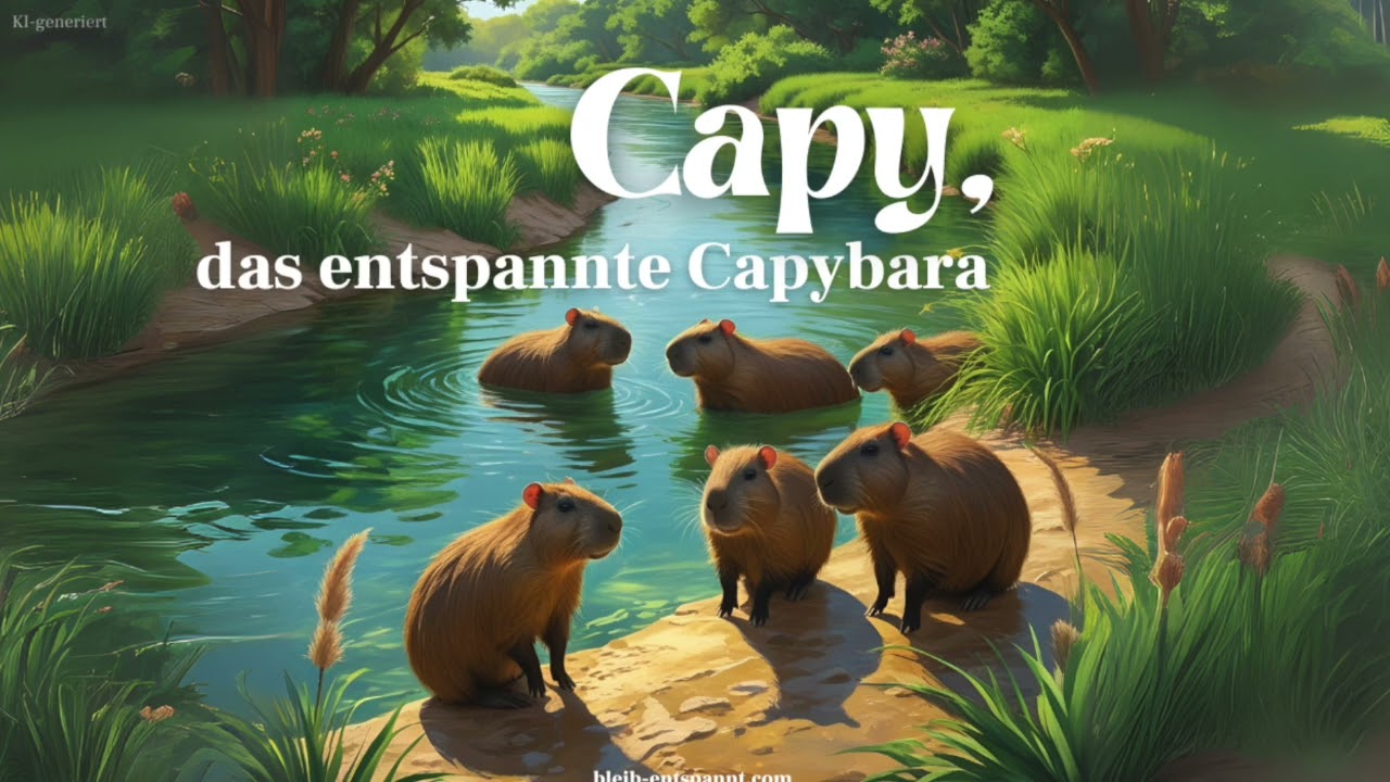 Traumreise für Kinder zum Einschlafen - Capy, das entspannte Capybara - Lebensraum & anderen Fakten