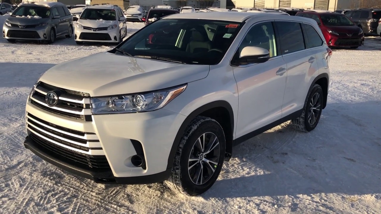 2019 Toyota Highlander LE - review of features and full walk around