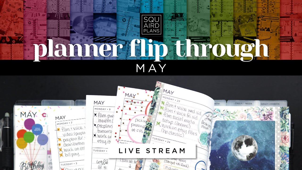 LIVE! May 2022 Planner Flip Through :: After the Pen Catch-All Happy Planner Setup