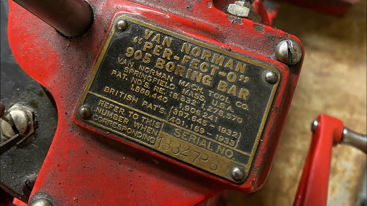 New shop machine, van Norman “per-fect-o” 905 boring bar