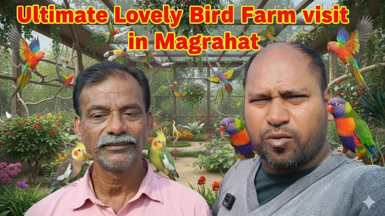“Colorful Birds of Magrahat 🦜 | A Hidden Bird Farm Visit”