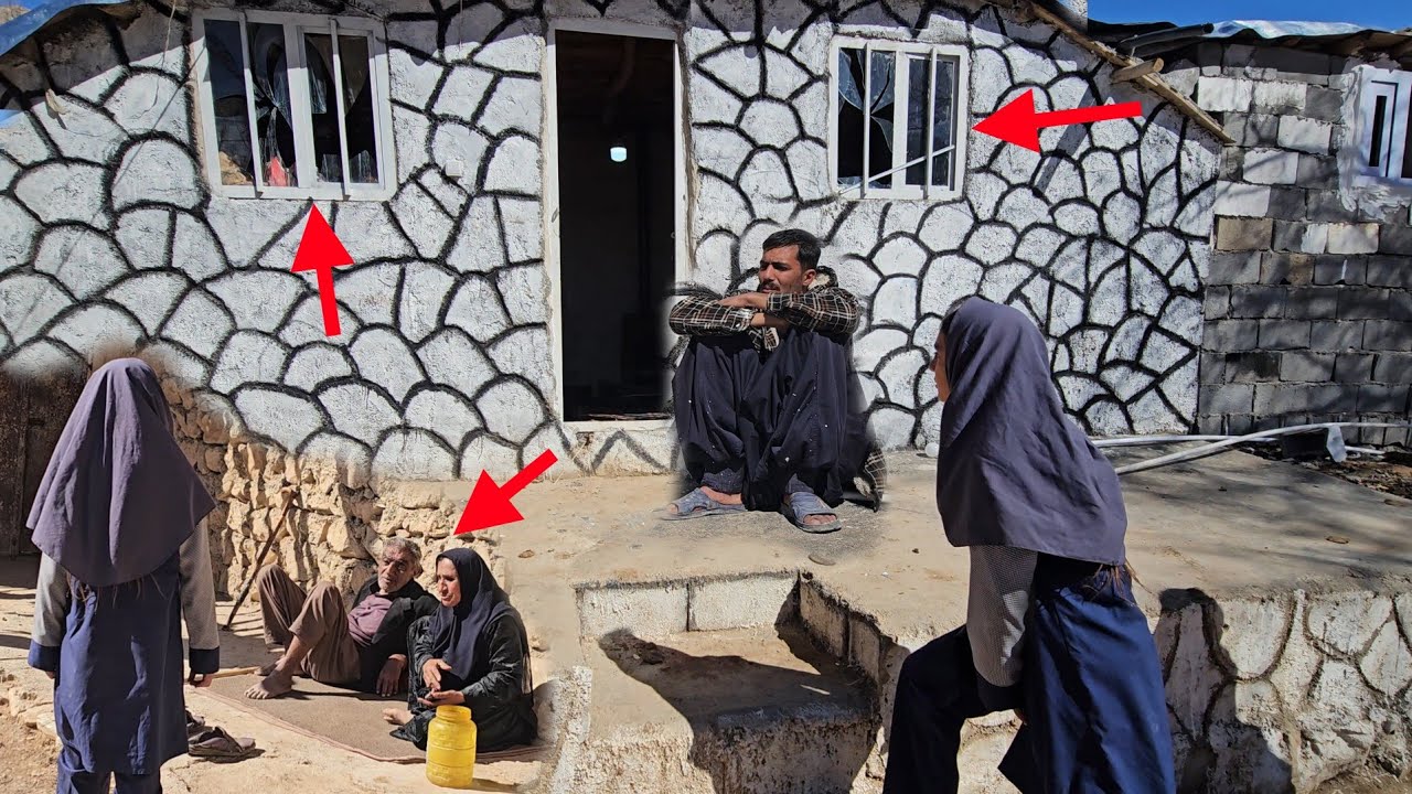 The destruction of the girls' house by a lonely, crazy old mountain man