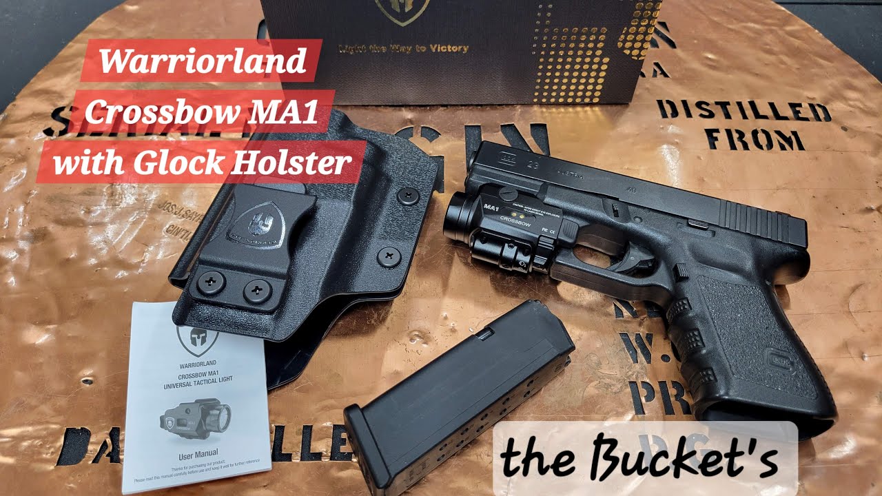 Комплект Warriorland Glock Combo (17/19) с тактическим лазерным фонарем Crossbow MA1 в моём Glock 23