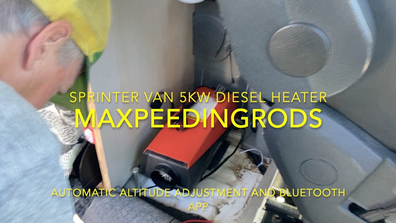 maXpeedingrods 5kw Diesel Cabin Heater Install In A Sprinter Van.