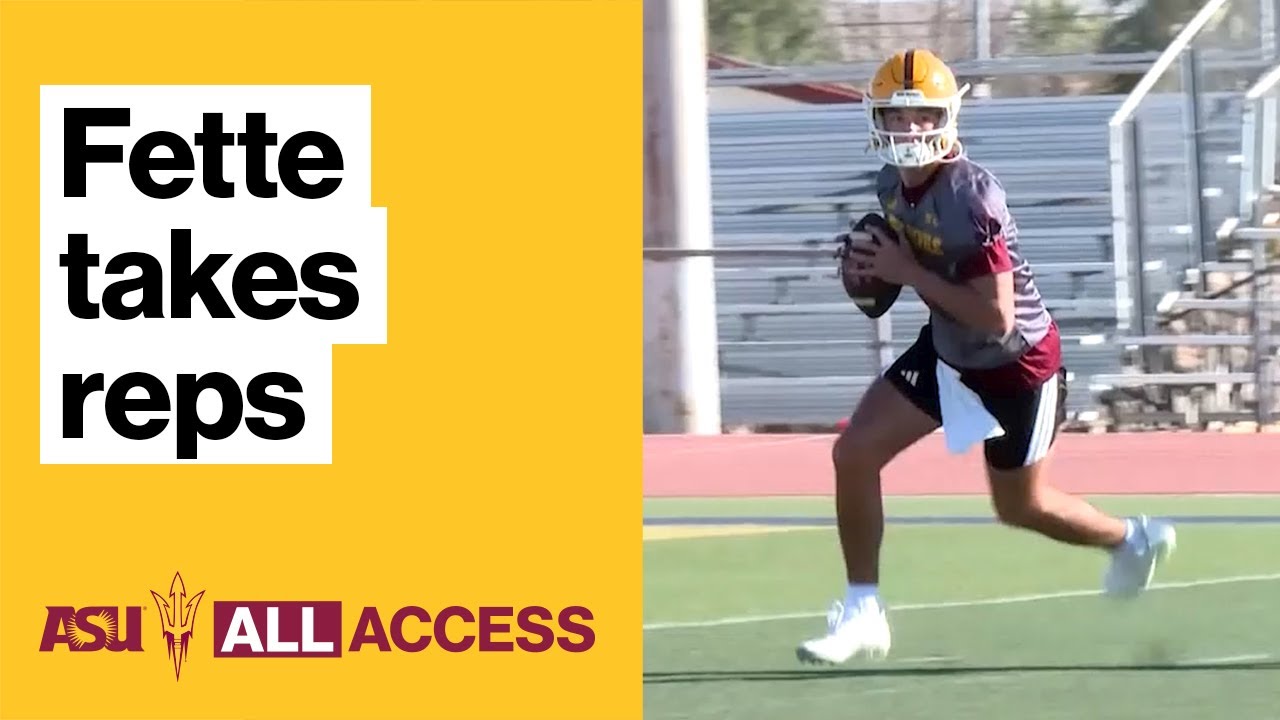ASU All Access: Rookie QB Jake Fette practices with team at the Sun Bowl