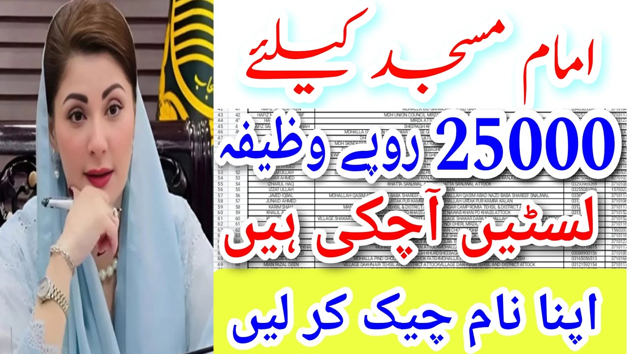 RS 25000 For imam Masjid || Stipend For imam Masjid || Congratulations To Imam Masjids