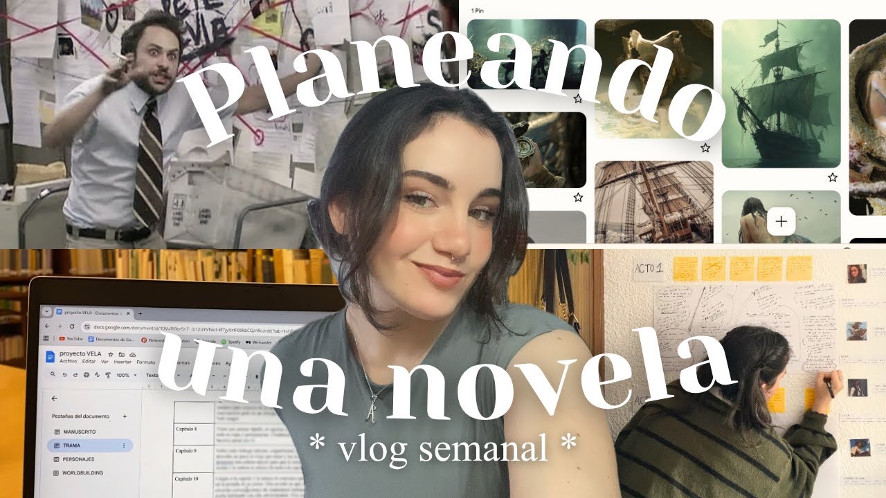 *vlog largo*📝PREPARO UNA NOVELA EN UNA SEMANA | nanowrimo, escritura, fantasía🧝🏻‍♀️🌿✨(proyecto vela)