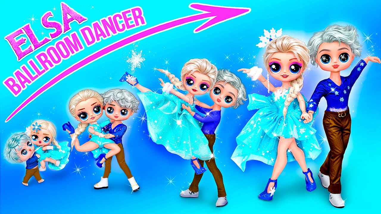 Elsa Balo Dansçısı Oluyor! Frozen Kendin Yap Videoları & LOL OMG El Sanatları