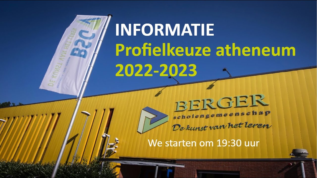 Profielkeuze informatie avond 3 atheneum