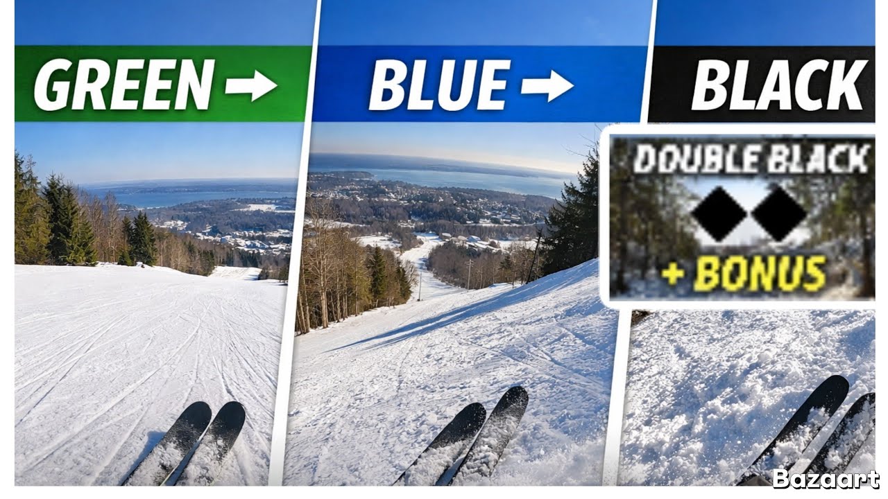 I Skied All Three Difficulty Levels at Blue Mountain @bluemountainresort 