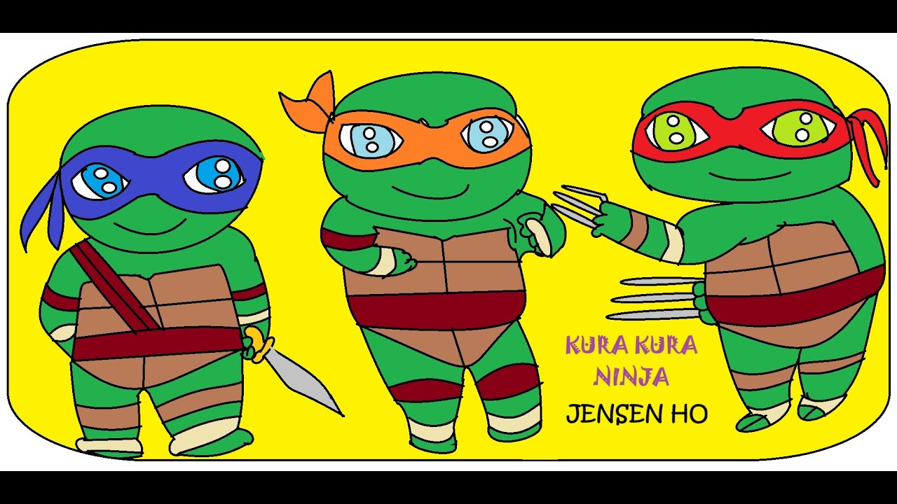MS. PAINT: MEMBUAT GAMBAR KARTUN KURA KURA NINJA