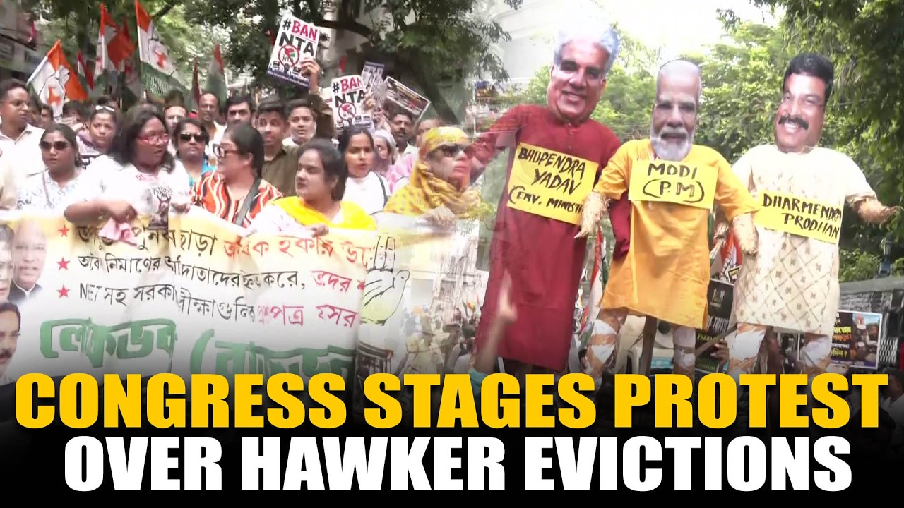 LIVE: Congress Workers Hit Streets, Oppose Hawkers' Eviction | Suvendu Adhikari