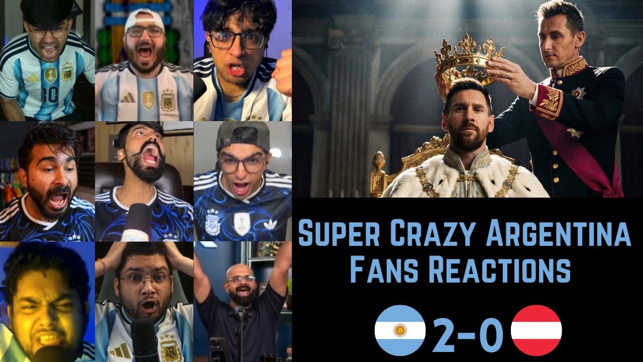 Super Crazy Argentina Fans Reactions to ARGENTINA 2-0 AUSTRIA | FIFA WORLD CUP 2026 Round 2