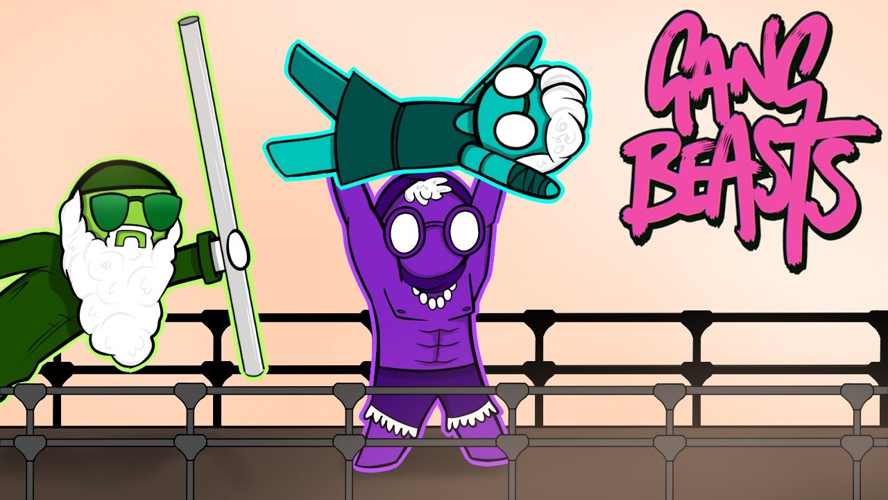 OLD LADY FIGHT REMATCH | Gang Beasts! (w/ ‪@DeaffReaper & Kayle)