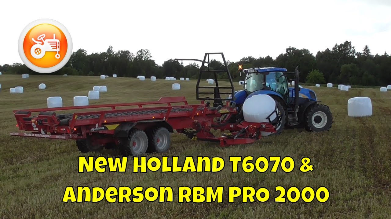 Baling 2020 | New Holland T6070 & Anderson RBM PRO 2000